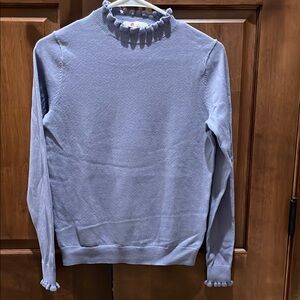 Boden Light Purple Ruffled Sweater